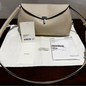 Toteme T-Lock Clutch - Milk